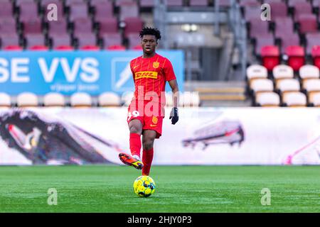 Farum, Danemark.31st janvier 2022.Adamo Nagalo (39) du FC Nordsjaelland vu lors d'un match test entre le FC Nordsjaelland et l'IFK Goteborg à droite de Dream Park à Farum.(Crédit photo : Gonzales photo/Alamy Live News Banque D'Images