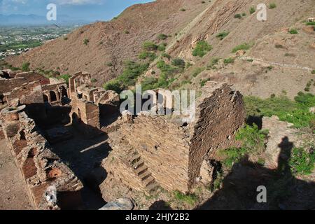 Monastère bouddhiste de Takht-i-Bahi à Mardan, Pakistan Banque D'Images