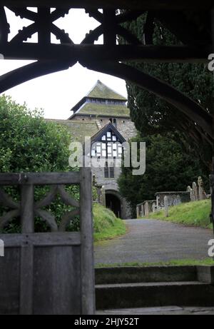 Eglise St George, Clun, Shropshire, Angleterre, Royaume-Uni. Banque D'Images