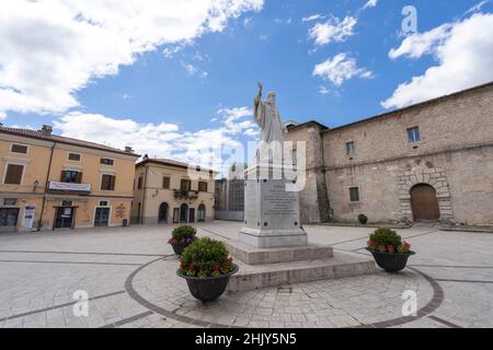 Vieille ville, Piazza San Benetto, Norcia, Ombrie, Italie, Europe Banque D'Images