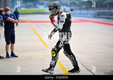 Le Setang Shakedown a lieu du 31 janvier au 2 février au circuit international de Sepang. Les pilotes d'essai et les rookes de première classe sont les premiers à se mettre sur la piste.01 février 2022 en photo: 32 Lorenzo Savadori El Sepang Shakedown se lleva a cabo del 31 de enero al 2 de febrero en el Circuito Internacional de Sepang, los pilotos de prueba y los novatos de la categoría reina se convivialité en los primeros en salir a la pista.01 de febrero de 2022 POOL/ MotoGP.com/Cordon les images de presse seront à usage éditorial uniquement.Crédit obligatoire : © motogp.com Cordone Press Banque D'Images