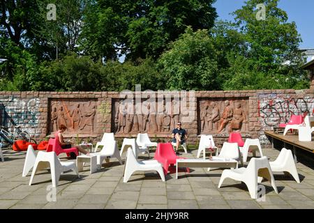 Kulturpavillon Weinbergspark, Rosengarten, Mitte, Berlin, Deutschland Banque D'Images