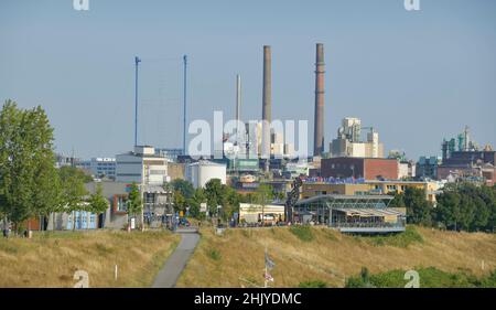 Chemiewerk der Bayer AG, Leverkusen, Nordrhein-Westfalen, Deutschland Banque D'Images