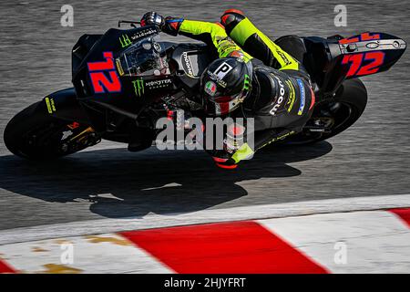 Le Setang Shakedown a lieu du 31 janvier au 2 février au circuit international de Sepang. Les pilotes d'essai et les rookes de première classe sont les premiers à se mettre sur la piste.01 février 2022 en photo: 72 Marco Bezzecchi El Sepang Shakedown se lleva a cabo del 31 de enero al 2 de febrero en el Circuito Internacional de Sepang, los pilotos de prueba y los novatos de la categoría reina se convivialité en los primeros en salir a la pista.01 de febrero de 2022 POOL/ MotoGP.com/Cordon les images de presse seront à usage éditorial uniquement.Crédit obligatoire : © motogp.com Cordone Press Banque D'Images