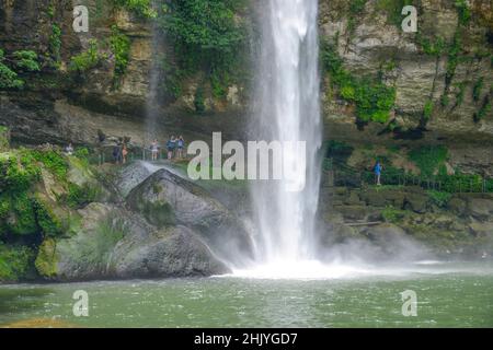 Wasserfall Misol-Ha, Chiapas, Mexique Banque D'Images