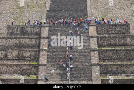 «Mondpyramide Piramide de la Luna', Ruinenstadt Teotihuacan, Mexique Banque D'Images