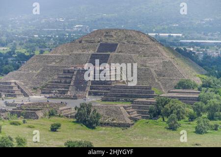 «Mondpyramide Piramide de la Luna', Ruinenstadt Teotihuacan, Mexique Banque D'Images