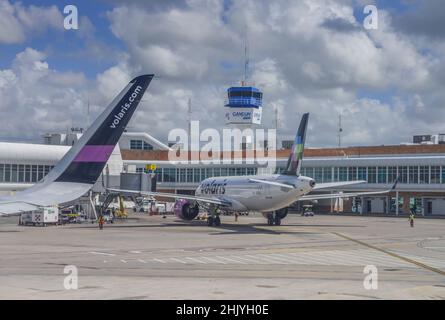 Aéroport de Cancun, Quintana Roo, Mexique Banque D'Images