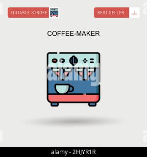 Cafetière icône vecteur simple. Illustration de Vecteur