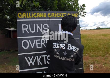 Rome, Italie 04/06/2006: Galicano di Roma, match de cricket entre Bangla Roma et Latina équipe valide pour le championnat de la série B.© Andrea Sabbadini Banque D'Images