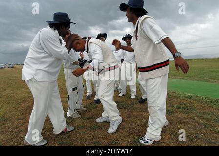 Rome, Italie 04/06/2006: Galicano di Roma, match de cricket entre Bangla Roma et Latina équipe valide pour le championnat de la série B.© Andrea Sabbadini Banque D'Images