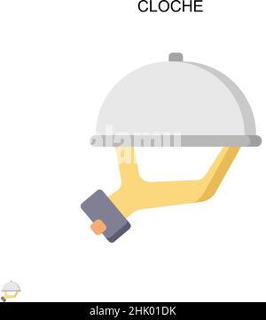 Icône de vecteur simple Cloche.Modèle de conception de symbole d'illustration pour élément d'interface utilisateur Web mobile. Illustration de Vecteur