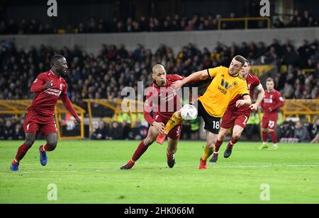 Loups footballeur Diogo Jota.Wolverhampton Wanderers / Liverpool au stade Molineux 07/01/2019 - FA Cup 3rd ronde Banque D'Images