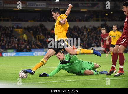 Loups footballeur Raul Jimenez.Wolverhampton Wanderers / Liverpool au stade Molineux 07/01/2019 - FA Cup 3rd ronde Banque D'Images