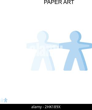 Illustration papier icône vecteur simple.Modèle de conception de symbole d'illustration pour élément d'interface utilisateur Web mobile. Illustration de Vecteur