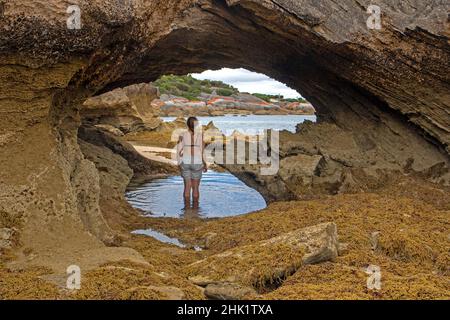 Arche de mer à Port Davies, île Flinders Banque D'Images