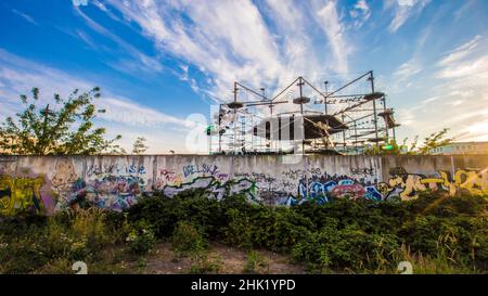 MountMitte High ROPES course, Berlin, Allemagne, Allemagne, Allemagne.Photographie de voyage Banque D'Images