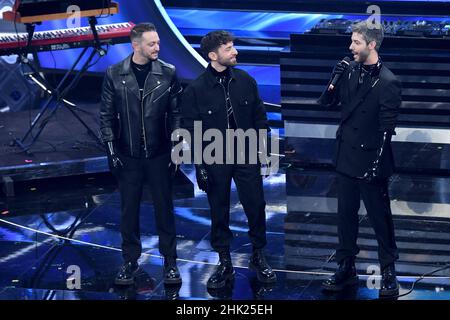 Sanremo, 72nd Festival de la chanson italienne, première soirée.Le Meduza Banque D'Images