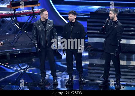 Sanremo, 72nd Festival de la chanson italienne, première soirée.Le Meduza Banque D'Images