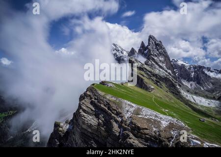 Europe, Italie, Tyrol du Sud.Paysage avec les Dolomites. Banque D'Images