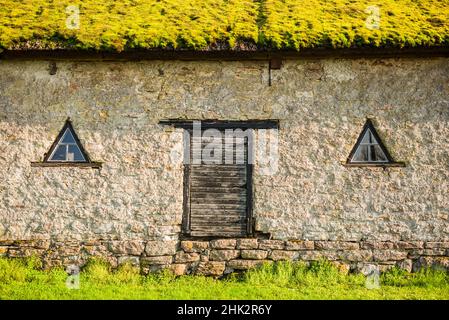 Suède, Oland Island, Himmelsberga, ancien bâtiment agricole Banque D'Images