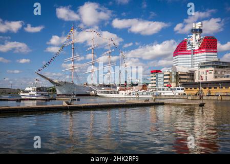 Suède, Vastragotland et Bohuslan, Göteborg, Goteborgs-Utkiken, surnommé Lipstick Banque D'Images