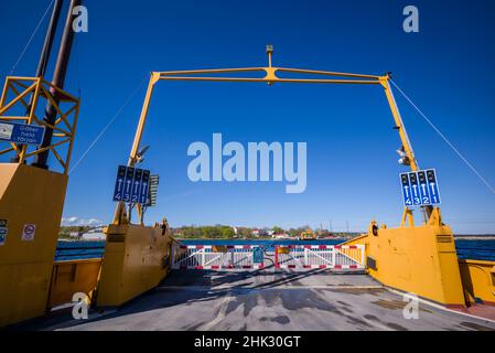 Suède, Île De Faro, Broa, Ferry Pour L'Île De Gotland-Faro Banque D'Images