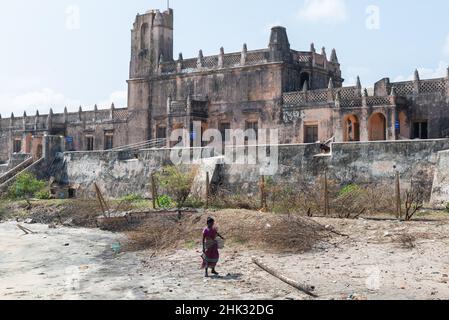 Tranquebar, Inde - janvier 2022 : fort de Dansborg dans le village colonial de Tranquebar. Banque D'Images