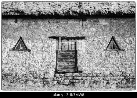 Suède, Oland Island, Himmelsberga, ancien bâtiment agricole Banque D'Images