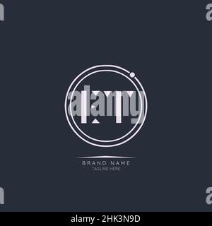 Modern Luxury et lettre Business logo Design Alphabet icône symbole vectoriel.Modèle de logo de lettre minimum créatif. Illustration de Vecteur