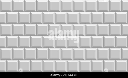 Arrière-plan des carreaux de métro.Motif mural en briques grises pour la cuisine et la salle de bains.Illustration vectorielle. Illustration de Vecteur