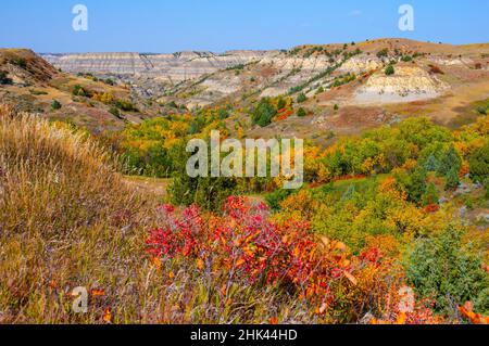 États-Unis, Dakota du Nord, Watford, Badlands Banque D'Images