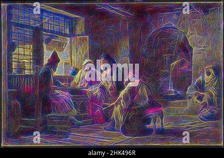 Inspiré par un jeu intéressant, Frederick Arthur Bridgman, américain, 1847-1928, huile sur toile, 1881, 37 3/16 x 57 11/16 po, 94,4 x 146,6 cm, 1881, american, american art, american oil, peinture américaine, un jeu intéressant, Beard, Bridgman, échecs, Créatif, exotique, Frederick Arthur Bridgman, jeu, repensé par Artotop. L'art classique réinventé avec une touche moderne. Conception de lumière chaleureuse et gaie, de luminosité et de rayonnement de lumière. La photographie s'inspire du surréalisme et du futurisme, embrassant l'énergie dynamique de la technologie moderne, du mouvement, de la vitesse et révolutionne la culture Banque D'Images