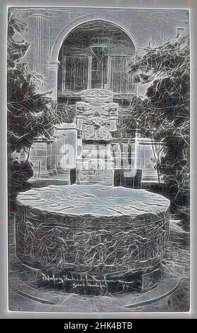 Inspiré par Untitled, A. Briquet, français, actif 1860-1895, photographie d'argent d'albumine, s.d., 8 x 5 1/8 po., noir et blanc, cour, repensé par Artotop. L'art classique réinventé avec une touche moderne. Conception de lumière chaleureuse et gaie, de luminosité et de rayonnement de lumière. La photographie s'inspire du surréalisme et du futurisme, embrassant l'énergie dynamique de la technologie moderne, du mouvement, de la vitesse et révolutionne la culture Banque D'Images