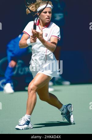 Joueur de tennis sud-africain Amanda Coetzer, Open d'Australie 1997 Banque D'Images