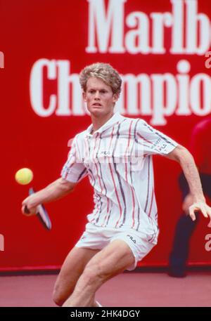 Joueur de tennis sud-africain Wayne Ferreira, Marlboro Chaps 1993 Banque D'Images