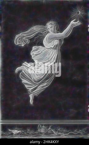 Inspiré par Pompeian Picture of Raphael's hours, Arms Rahed, Italien, deuxième heure du jour, repensé par Artotop. L'art classique réinventé avec une touche moderne. Conception de lumière chaleureuse et gaie, de luminosité et de rayonnement de lumière. La photographie s'inspire du surréalisme et du futurisme, embrassant l'énergie dynamique de la technologie moderne, du mouvement, de la vitesse et révolutionne la culture Banque D'Images