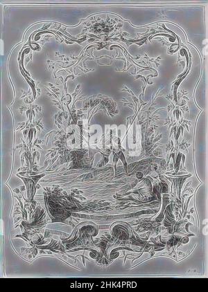 Inspiré par la danse Bachique, Etching, feuille: 19 3/4 x 14 3/8 po., 50,2 x 36,5 cm, repensé par Artotop. L'art classique réinventé avec une touche moderne. Conception de lumière chaleureuse et gaie, de luminosité et de rayonnement de lumière. La photographie s'inspire du surréalisme et du futurisme, embrassant l'énergie dynamique de la technologie moderne, du mouvement, de la vitesse et révolutionne la culture Banque D'Images