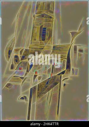 Inspiré par Roofs et Steeple, Charles Demuth, cuisine américaine, 1883-1935, aquarelle et graphite sur papier vélin texturé, 1921, 14 3/8 x 10 7/16 po, 36,5 x 26,5 cm, 1921, abstrait, art américain, américain, Peinture américaine, aquarelle américaine, architecture, bâtiment, Charles Demuth, Ville, Demuth, revisitée par Artotop. L'art classique réinventé avec une touche moderne. Conception de lumière chaleureuse et gaie, de luminosité et de rayonnement de lumière. La photographie s'inspire du surréalisme et du futurisme, embrassant l'énergie dynamique de la technologie moderne, du mouvement, de la vitesse et révolutionne la culture Banque D'Images