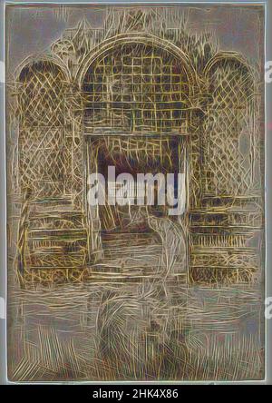 Inspiré par la porte, James Abbott McNeill Whistler, cuisine américaine, 1834-1903, gravure et point sec sur papier, 1880, feuille, taillée sur plaque : 11 9/16 x 7 15/16 po, 29,4 x 20,2 cm, 19th Century, 19thC, noir et blanc, Gravure, repensée par Artotop. L'art classique réinventé avec une touche moderne. Conception de lumière chaleureuse et gaie, de luminosité et de rayonnement de lumière. La photographie s'inspire du surréalisme et du futurisme, embrassant l'énergie dynamique de la technologie moderne, du mouvement, de la vitesse et révolutionne la culture Banque D'Images