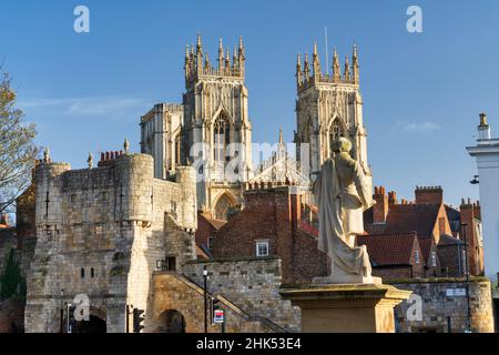 La cathédrale de York, York, North Yorkshire, Angleterre, Royaume-Uni, Europe Banque D'Images