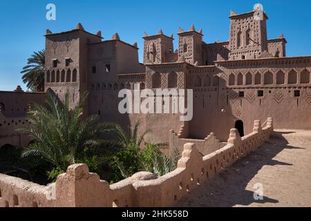 Kasbah Amridil, Skoura, montagnes de l'Atlas, Maroc du Sud,Afrique du Nord, Afrique Banque D'Images