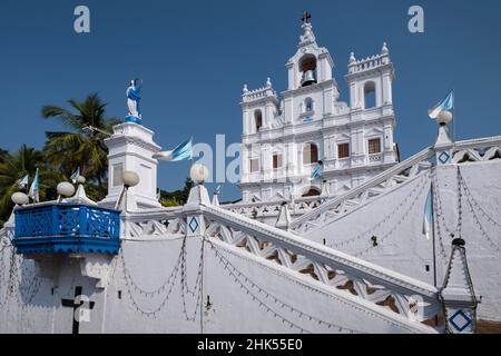 L'église notre-Dame de l'Immaculée conception, site du patrimoine mondial de l'UNESCO, Panjim City (Panaji), Goa, Inde, Asie Banque D'Images