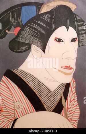 Imprimé en blocs de bois Kokei d'un acteur Kabuki dans l'Ashmolean.Logement de l'Université de OxfordÕs vastes collections d'art et d'antiquités, le Mu Ashmolean Banque D'Images