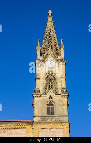 Tour de l'église Saint Ignatius à San Sebastian, Espagne Banque D'Images