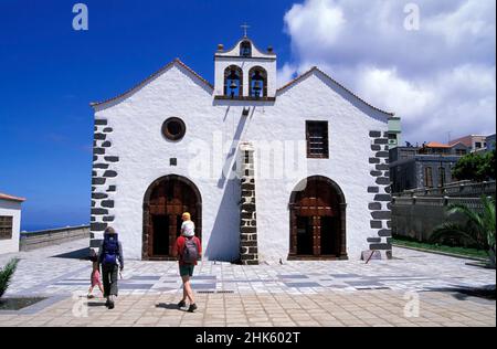 Église de Saint-Domingue de Garafia, îles Canaries, la Palma, Espagne, Europe Banque D'Images