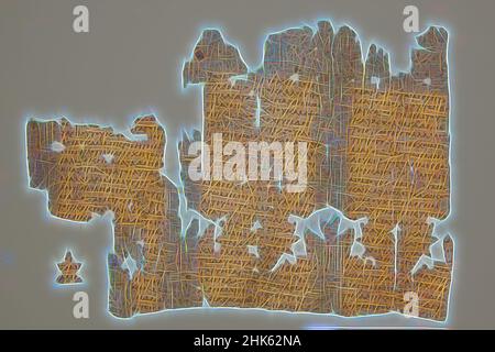 Inspiré par Papyrus fragment, Egyptien, période romaine, 30 BC–395 AD, 3rd Century, Encre sur papyrus, Oxyrhynchus, gouvernorat d'Al Minya, Égypte, Afrique, Livres et manuscrits, 6 1/2 x 9 cm (16,5 x 22,9 cm, repensé par Artotop. L'art classique réinventé avec une touche moderne. Conception de lumière chaleureuse et gaie, de luminosité et de rayonnement de lumière. La photographie s'inspire du surréalisme et du futurisme, embrassant l'énergie dynamique de la technologie moderne, du mouvement, de la vitesse et révolutionne la culture Banque D'Images