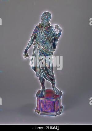 Inspiré par Saint Jean-Baptiste, italien, vers 1525–40, Bronze, fabriqué en Italie, Europe, travail de la métallurgie, sculpture, figure et base : 27 x 10 1/2 po. (68,6 x 26,7 cm, repensé par Artotop. L'art classique réinventé avec une touche moderne. Conception de lumière chaleureuse et gaie, de luminosité et de rayonnement de lumière. La photographie s'inspire du surréalisme et du futurisme, embrassant l'énergie dynamique de la technologie moderne, du mouvement, de la vitesse et révolutionne la culture Banque D'Images