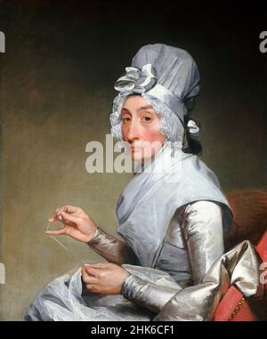 Catherine Brass Yates (MmeRichard Yates) par Gilbert Stuart (1755-1828), huile sur toile, 1793/4 Banque D'Images