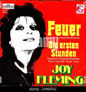 Couverture Vintage vinyle - Fleming, Joy - Feuer - D - 1973-ReRel h. Banque D'Images